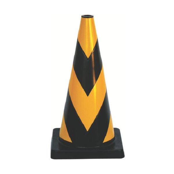 トーグ安全工業 トーグ セフティコーン黄反射/黒(錘なし) 70-KYL 1個 854-7373（直送品）