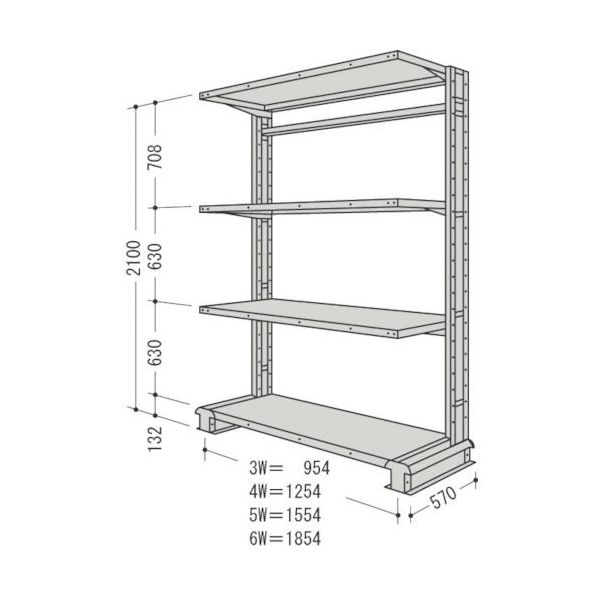 日本ファイリング NF キャンチラック単式1連 CR75S