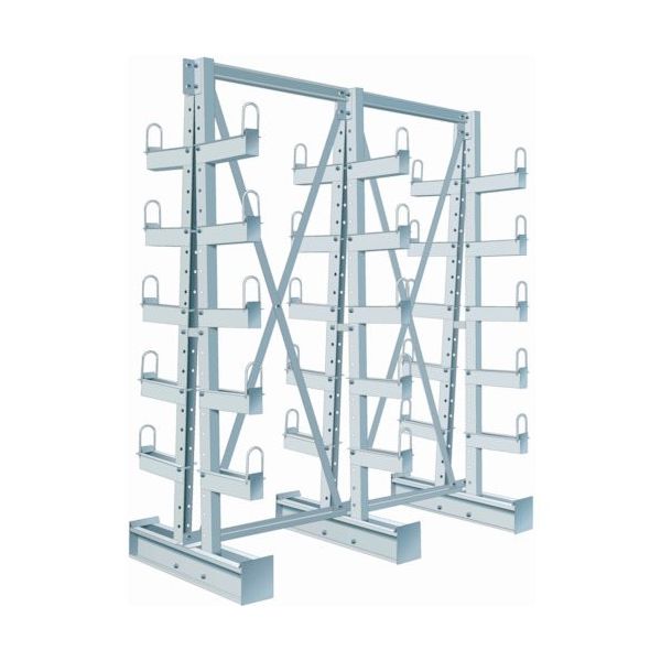 NF 長尺物保管棚 バーラック単式増結1連 間口900×奥行920×高さ2308mm BR-160-1RB 1セット(1台)（直送品）