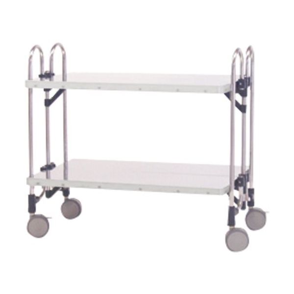 トクヤマ ステンレス 折りたたみ式ワゴン フラット棚 FEAW