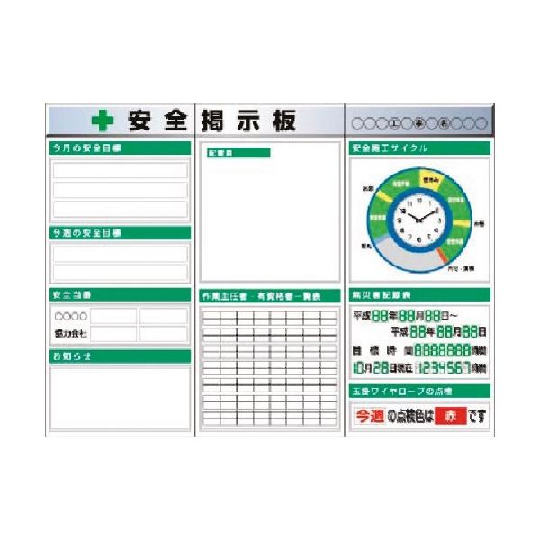 つくし工房 つくし スチール製フラット掲示板3点タイプセット 大タイトル=Aタイプ KG-623AA 1組(1個) 184-1692（直送品）