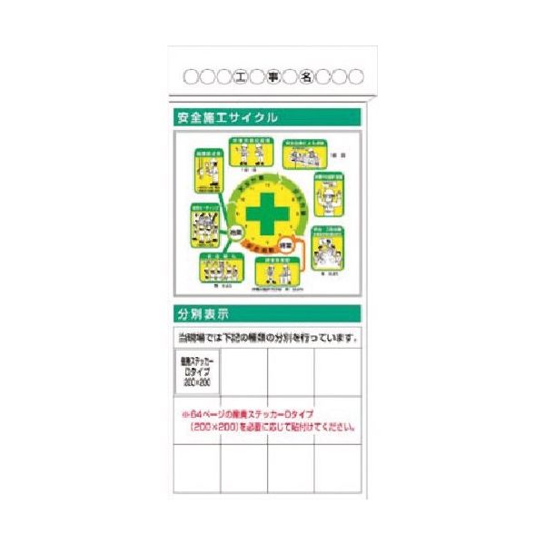 つくし工房 つくし スチール掲示板ユニット 施工サイクル(イラスト)・分別表示 KG-372B 1台 185-7438（直送品）