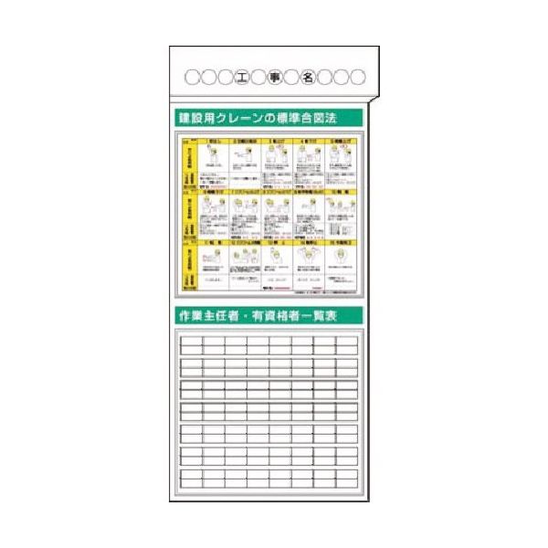 つくし工房 つくし スチール掲示板ユニット クレーン合図・作業主任者... KG-381 1台 183-3712（直送品）
