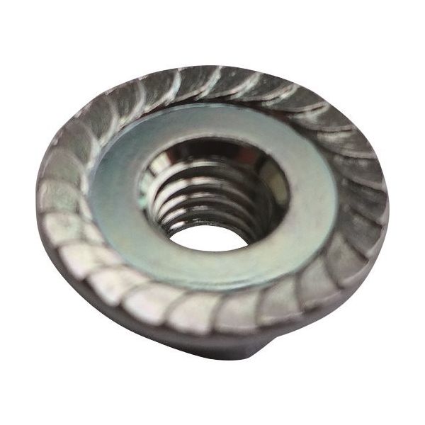 紀州ファスナー 六角フランジナット(セレーション付)三価クロメート小形M8ー1.25φ17 001308017032 1箱(5000本)（直送品）