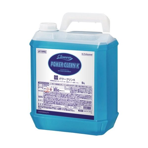 コスモビューティー モクケン 厨房用洗剤 パワークリンK(容器) 5L 11990 1セット(4個) 153-2917（直送品）