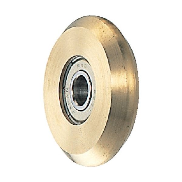 ヨコヅナ ベアリング入 真鍮車 車のみ 50mm V 5101 1個 849-5870（直送品）