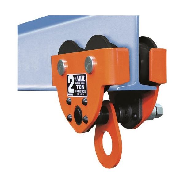 バイタル工業 バイタル プレントロリー (ドロップストップ) 2ton APD-20 1台 851-5912（直送品）