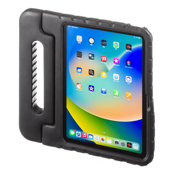 サンワサプライ 第10世代iPad 10.9インチ用衝撃吸収ケース（ブラック） PDA-IPAD1905BK 1個（直送品）