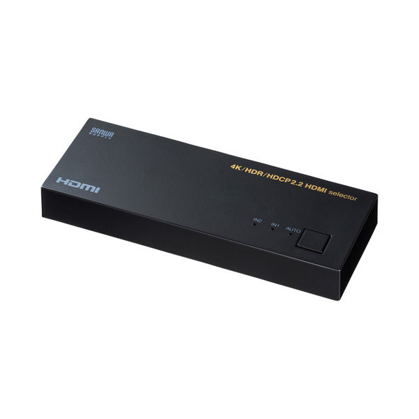 サンワサプライ 4K・HDR・HDCP2.2対応HDMI切替器（2入力・1出力） SW-HDR21LN 1個