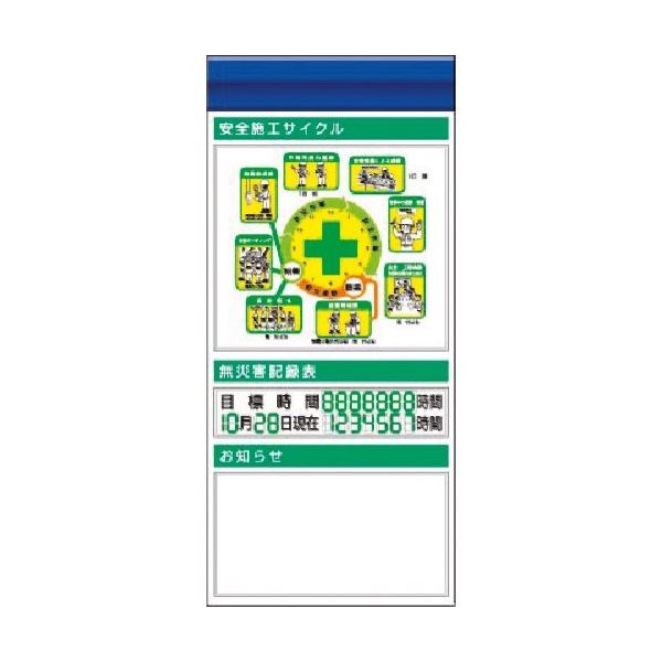 つくし工房 つくし スチール製フラット掲示板追加ボード 大タイトル＝F