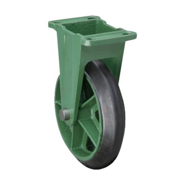 東北車輛製造所 鋳物製キャスター 標準型固定金具付ゴム車輪 125パイ 125PKA 1個 159-4216（直送品）