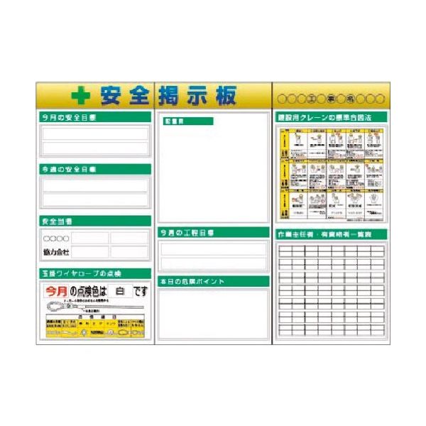 つくし工房 つくし スチール製フラット掲示板3点タイプセット 大タイトル=Bタイプ KG-622B 1組(1個) 184-0151（直送品）