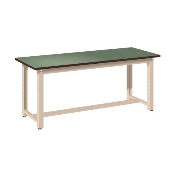 SANSHIN 作業台 ハーディワークデスク 500kgタイプ ライトグリーン 1500×750×H740 HWD50577TLG-SG（直送品）