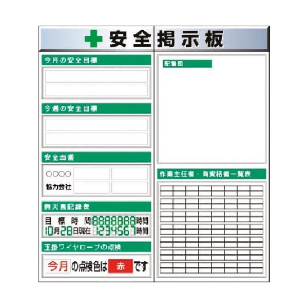 つくし工房 つくし スチール製フラット掲示板2点タイプセット 大タイトル=Aタイプ KG-611A 1組(1個) 183-3697（直送品）