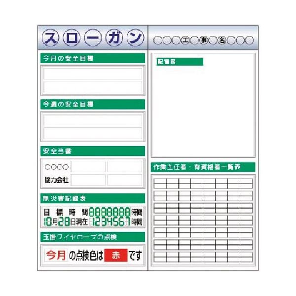 つくし工房 つくし スチール製フラット掲示板2点タイプセット 大タイトル=Eタイプ KG-611E 1組(1個) 183-3668（直送品）