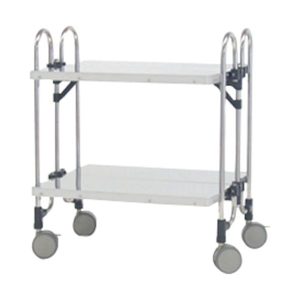 トクヤマ ステンレス 重量用折りたたみ式ワゴン FESTM-2FF 1台 176-8965（直送品）