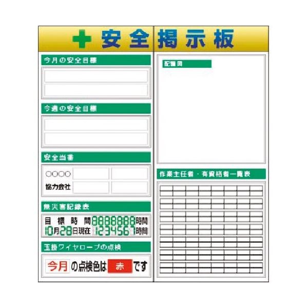 つくし工房 つくし スチール製フラット掲示板2点タイプセット 大タイトル=Bタイプ KG-611B 1組(1個) 183-8562（直送品）