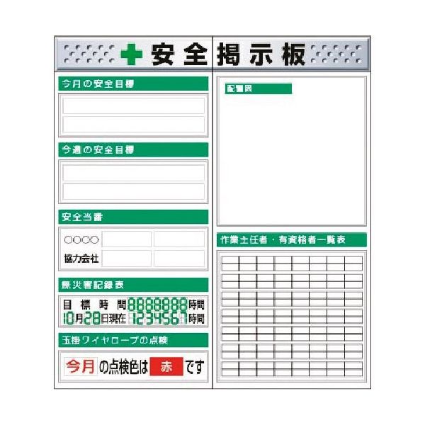 つくし工房 つくし スチール製フラット掲示板2点タイプセット 大タイトル=Cタイプ KG-611C 1組(1個) 185-4236（直送品）