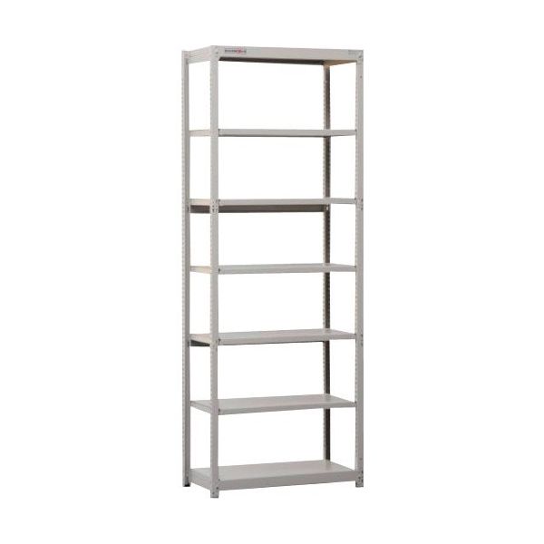 SANSHIN JIS軽量ボルトレスラック 150kgタイプ 基本型 7段 1760×445×H2400 JMK8645-7K 1台（直送品）