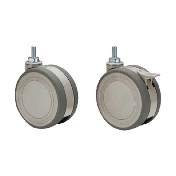 トクヤマ 双輪ナイロンエラストマー製キャスター130φ CASTー1010 1台分 1台 421-6478（直送品）