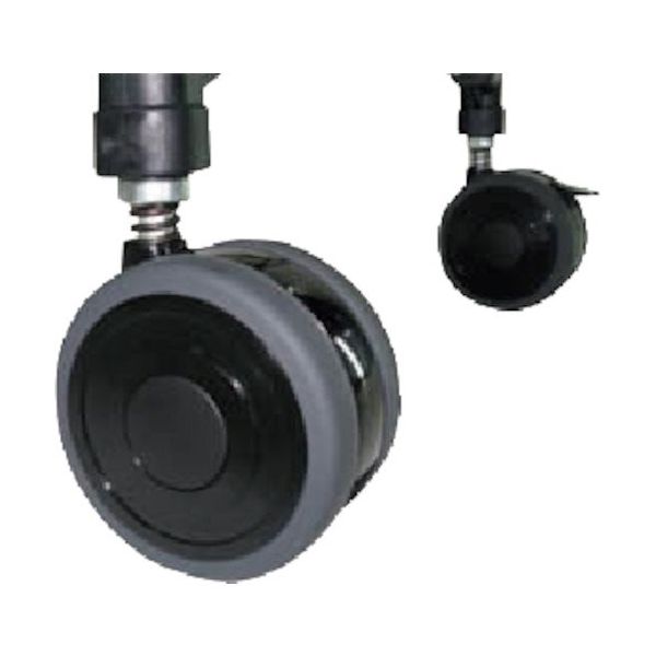 トクヤマ 双輪ナイロンエラストマー製衝撃吸収キャスター CAST―1012 (100φ) 1台分 1台 421-6476（直送品）