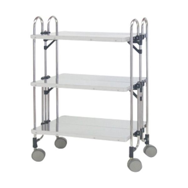 トクヤマ ステンレス 重量用折りたたみ式ワゴン FESTM-3FF 1台 176-9008（直送品）