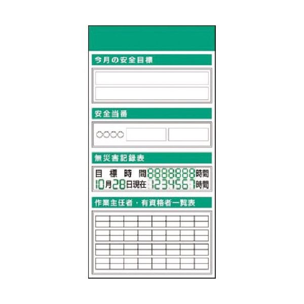 つくし工房 つくし スチール掲示板ユニット 目標・当番・無災害... KG-552G 1台 185-5876（直送品）