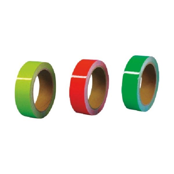 つくし工房 つくし 蛍光反射テープ 30mm幅×10m グリーン TP-61G 1巻 184-7881（直送品）