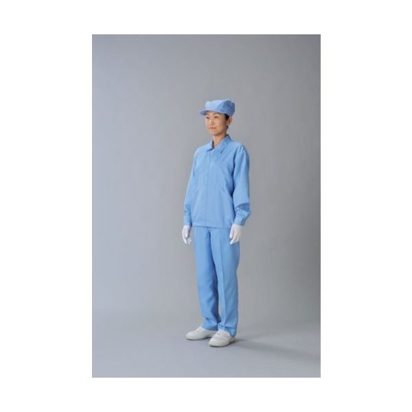 ガードナー ADCLEAN センターファスナークリーンウエア ホワイト L CJ20021L 1着 168-1648（直送品）