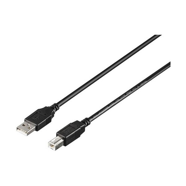 バッファロー USB2.0 A to B カーボン素子練り込みケーブル 3.0m ブラック BU2ABC30BK 1個 452-8245（直送品）