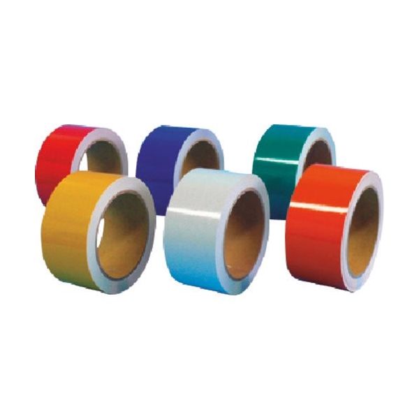 つくし工房 つくし 反射テープ 50mm幅 白 TP-55W 1巻 184-7887（直送品）