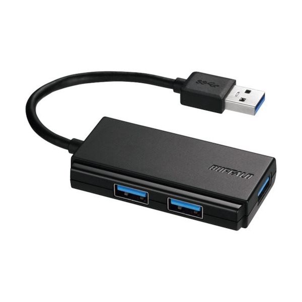 エレコム USBハブ U2H-TZ325BGY EC USB2.0 Aポート×3 機能主義 直挿し