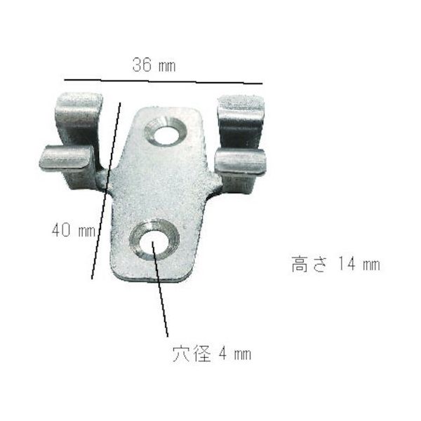 サンセルフ ウッドデッキ床板固定部材 20個セット 26-TS 20 1セット(20個) 455-2740（直送品）