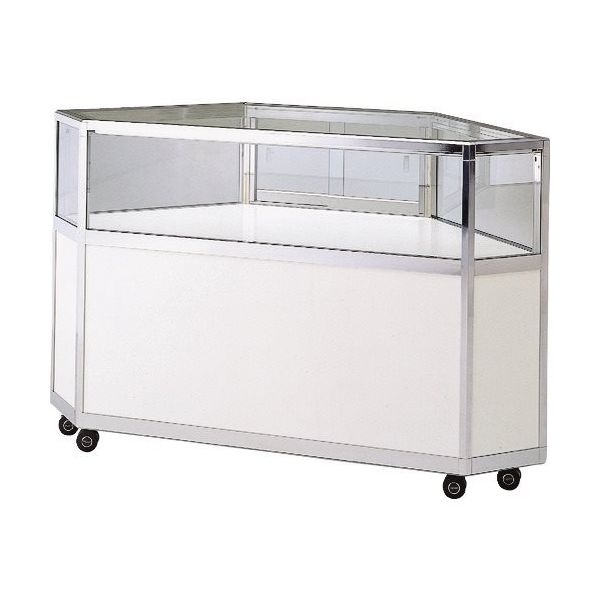 ハヤノ産業 ハヤノ エクシード コーナー平ケースCK シルバー プッシュ錠付 CK-45-S-P 1台 168-3712（直送品）