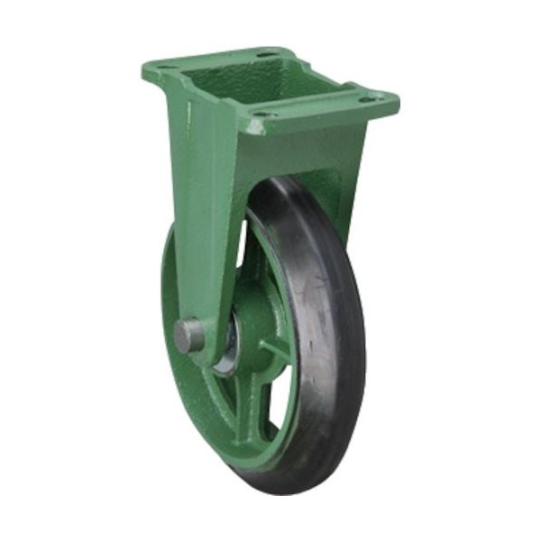 東北車輛製造所 鋳物製キャスター 標準型固定金具付ゴム車輪 125パイ 125PKB 1個 159-2692（直送品）