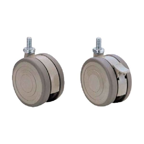 トクヤマ 折りたたみ式ワゴン用現行キャスター100φ CASTー1007 ストッパー無 1個 421-6473（直送品）