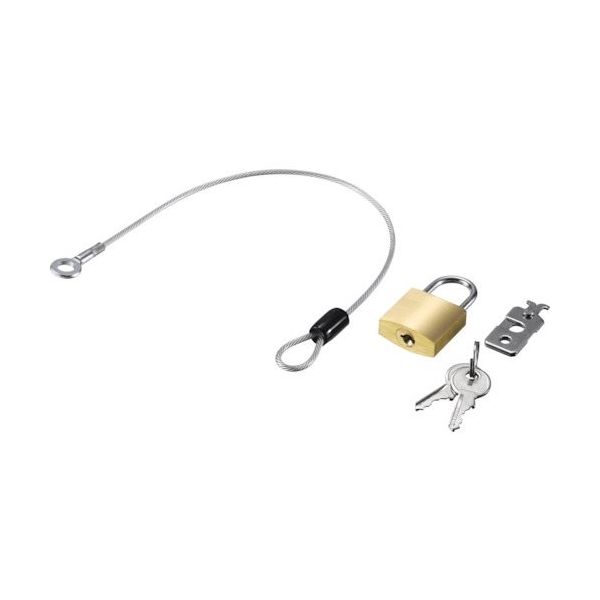 バッファロー BAFFALO 南京錠+サブワイヤー付き 個別キー仕様 BLN02W 1個 452-0867（直送品）