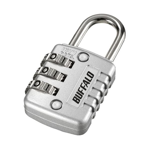 バッファロー BAFFALO 3桁ダイヤル式南京錠 BLDN3 1個 452-0895（直送品）