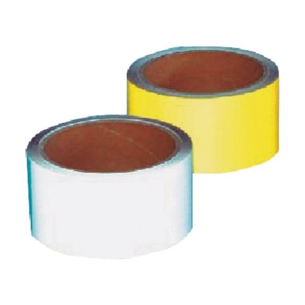 つくし工房 つくし コンクリート用反射テープ 50mm幅×10m 黄 TP-501Y 1巻 184-7805（直送品）