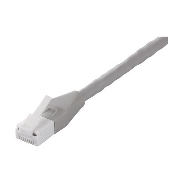 バッファロー ツメの折れないCat5e LANケーブル 5m ライトグレー BL5ETN50LG 1個 430-4112（直送品）