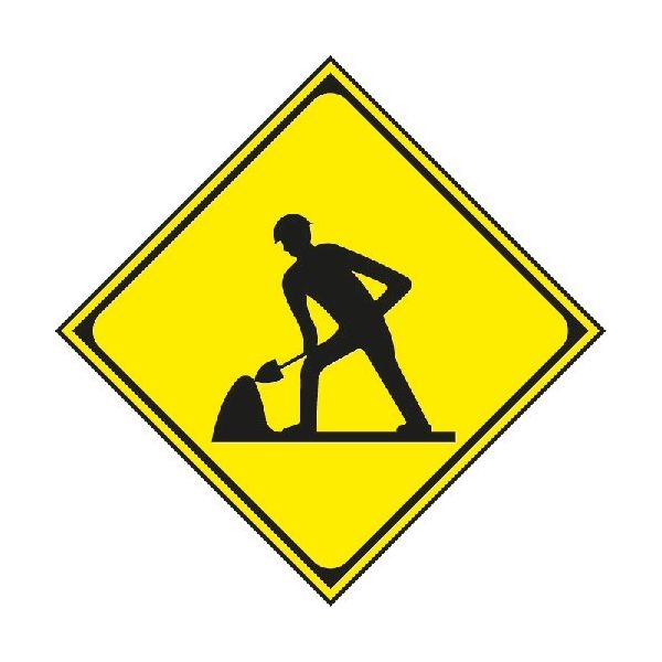 トーグ安全工業 トーグ コーンサイン工事中 COS-213 1枚 127-9069（直送品）