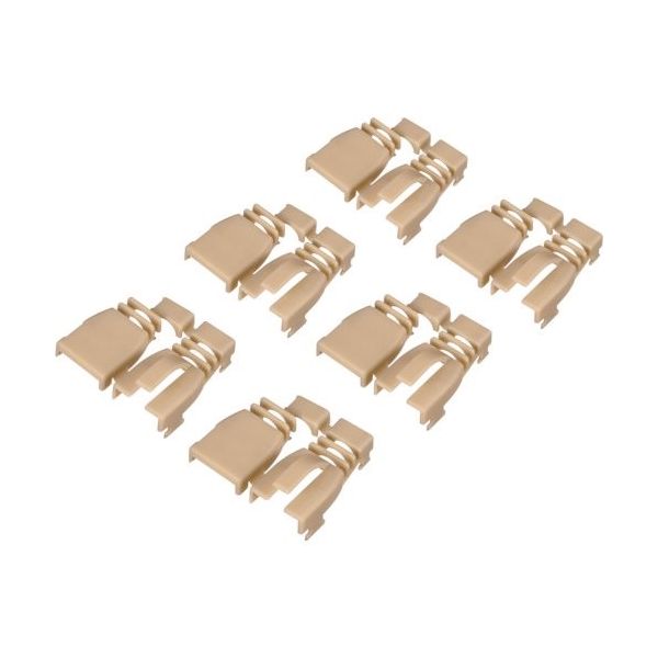 バッファロー BUFFALO 後付け用コネクター保護カバー6個入り ベージュ BLAARJ45BE6 1袋(6個) 430-5371（直送品）