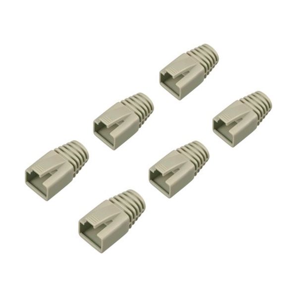 バッファロー BUFFALO 先付け用コネクター保護カバー6個入り ベージュ BLABRJ45BE6 1袋(6個) 430-5321（直送品）