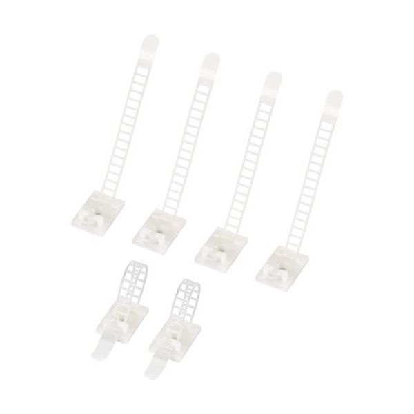 バッファロー ケーブルベルト 12本用 ホワイト BCABWH12 1個 453-8128（直送品）