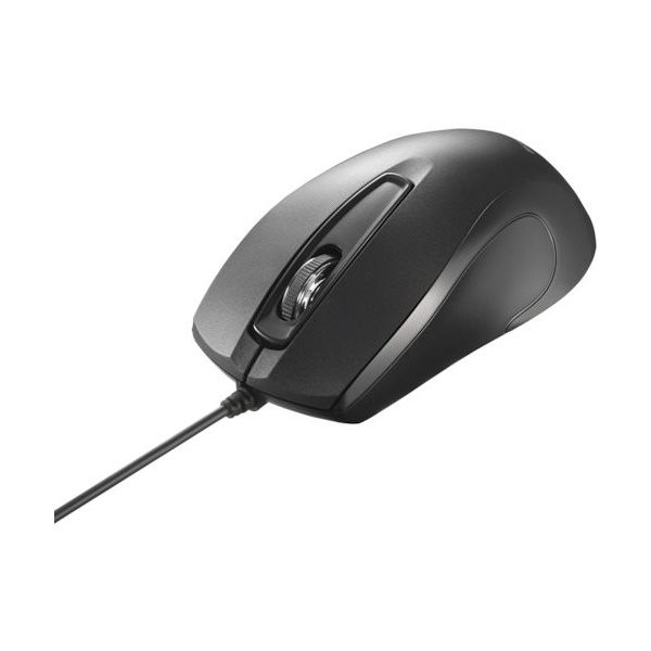 BUFFALO 【期間限定2025年9月30日まで】 3ボタン 有線 BlueLED 高耐久 法人向け マウス ブラック BSMBU2BKZ（直送品）