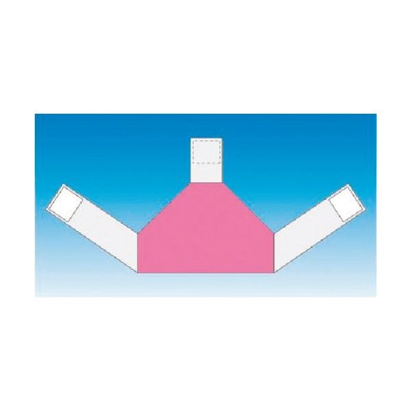つくし工房 つくし 資格者表示ゼッケン背面用 蛍光ピンク無地 TY-202DM 1着 185-2765（直送品）