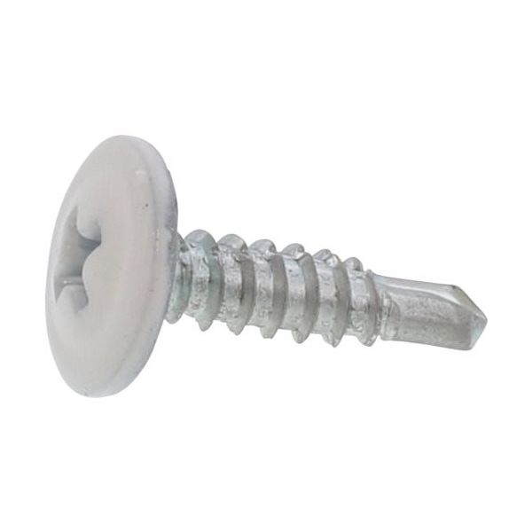 SUNCO 頭部ホワイト ピアスシンワッシャー 4×16