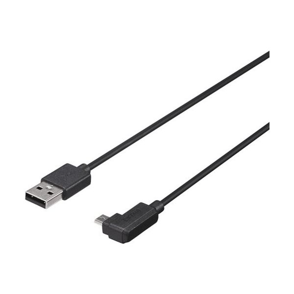 バッファロー USB2.0ケーブル AーmicroB L字右向き 1.5m ブラック BU2AMBL15RBK 1個 453-8096（直送品）