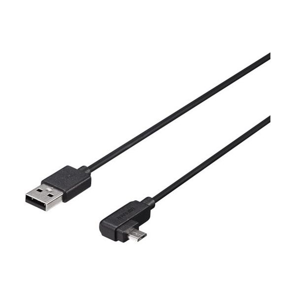 バッファロー USB2.0ケーブル AーmicroB L字左向き 1.5m ブラック BU2AMBL15LBK 1個 453-8117（直送品）