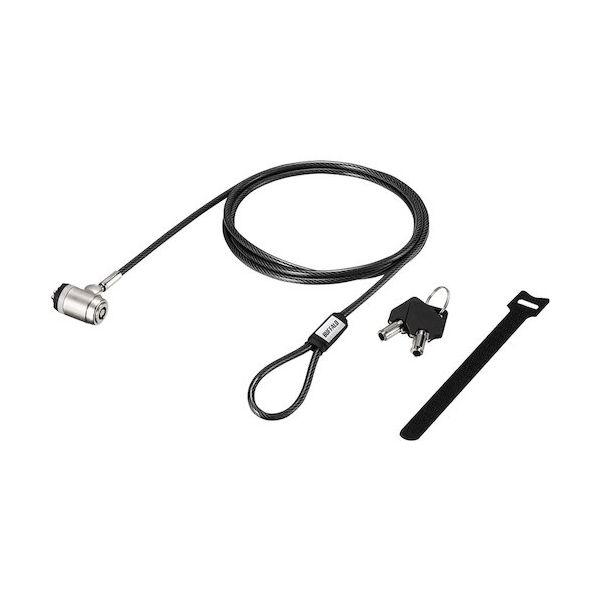 バッファロー BAFFALO シリンダー錠02 ワイヤーロック(マスターキー対応) BLC02M 1個 452-2388（直送品）